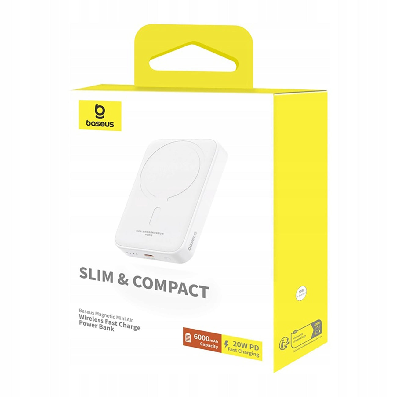 BASEUS POWER BANK SU MAGSAFE 6000mAh 20W MINI POWERBANK QI MAGNETINIS