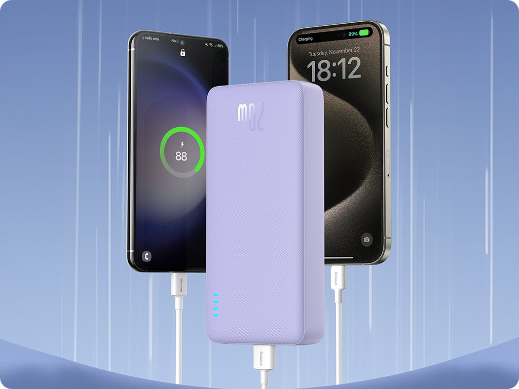 BASEUS Powerbank su greitu įkrovimu 20000mAh 20W USB-C USB-A su kabeliu