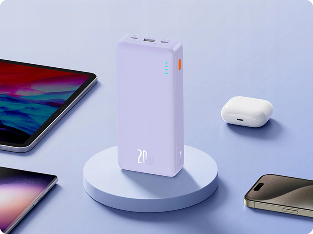 BASEUS Powerbank su greitu įkrovimu 20000mAh 20W USB-C USB-A su kabeliu
