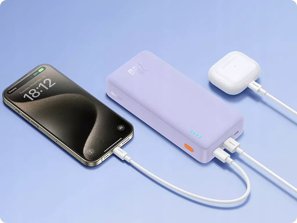 BASEUS Powerbank su greitu įkrovimu 20000mAh 20W USB-C USB-A su kabeliu