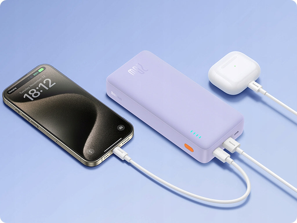 BASEUS Powerbank su greitu įkrovimu 20000mAh 20W USB-C USB-A su kabeliu