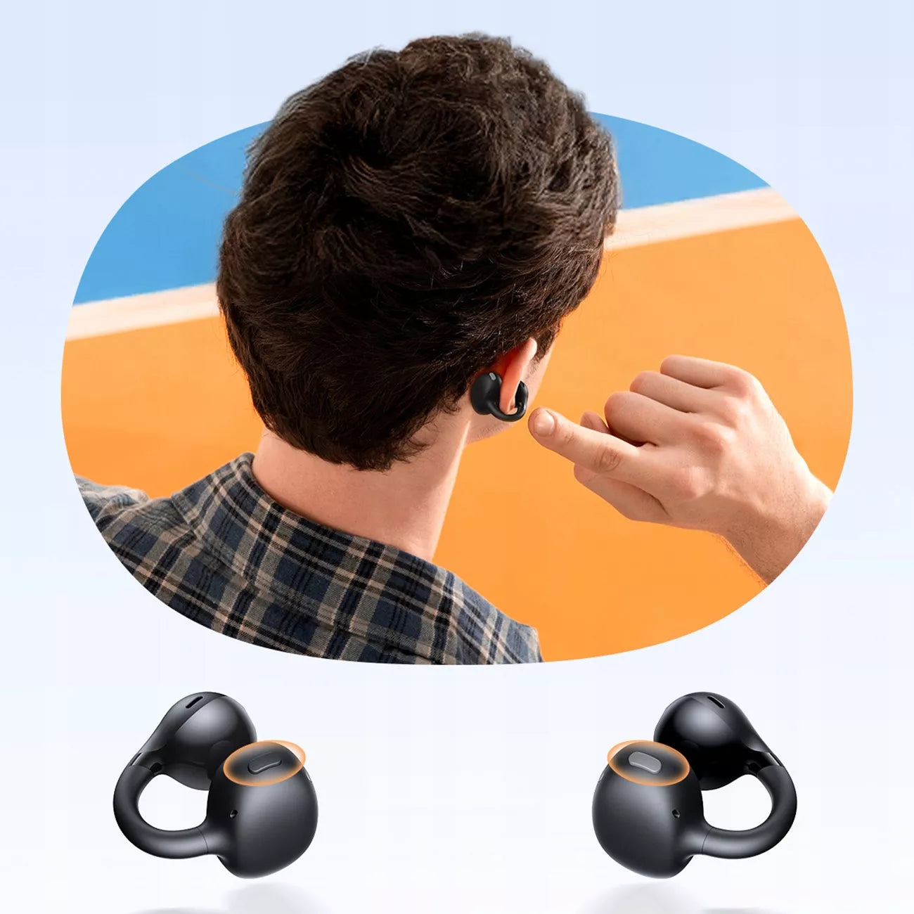 BASEUS Bluetooth belaidės ausinės Open-Ear Bass BC1 su segtuku