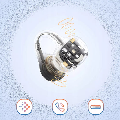 BASEUS Bluetooth belaidės ausinės Open-Ear Bass BC1 su segtuku