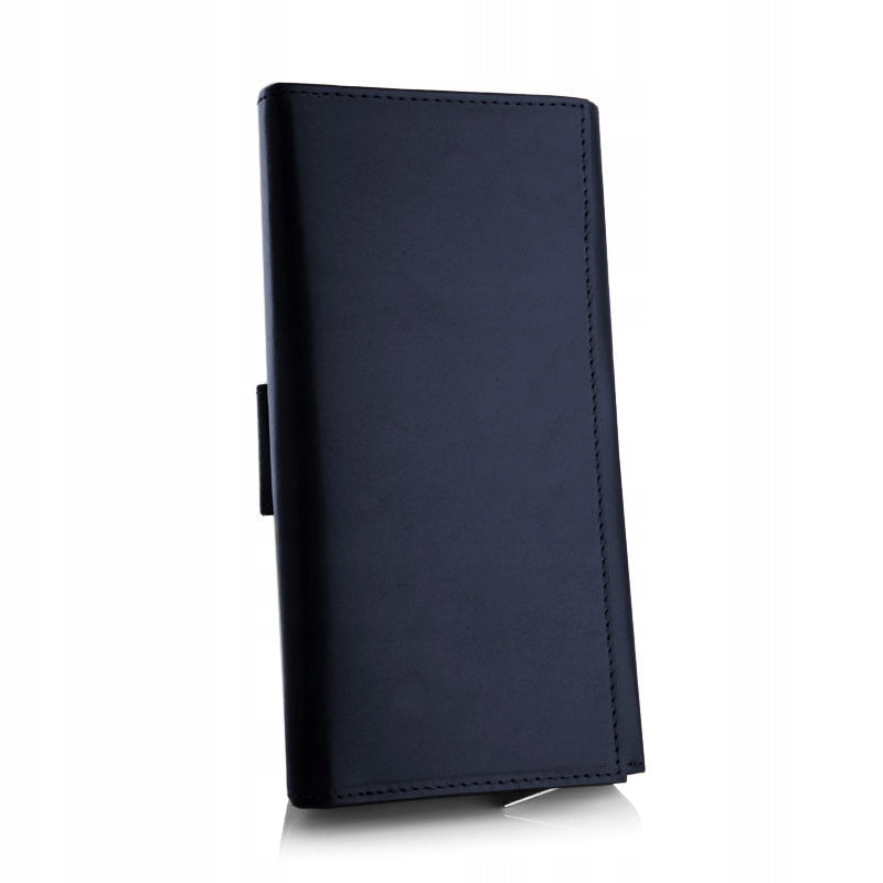 Didelė moteriška odinė piniginė su užsegimu, daug skyrelių, kortelių apsauga BETLEWSKI