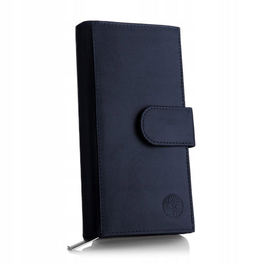 Didelė moteriška odinė piniginė su užsegimu, daug skyrelių, kortelių apsauga BETLEWSKI