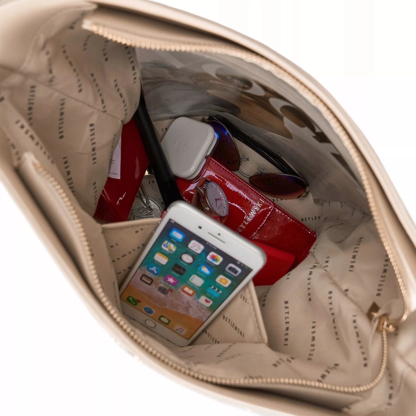 BETLEWSKI Moteriška rankinė "tote bag" šoperio tipo, talpi, patogi, elegantiška, ekologiška