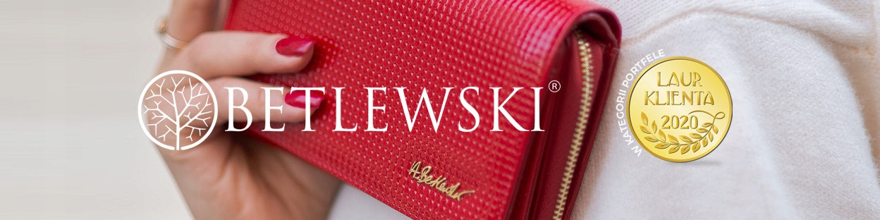 Maža odinė moteriška piniginė kortelėms ir dokumentams, supakuota dėžutėje dovanai Betlewski