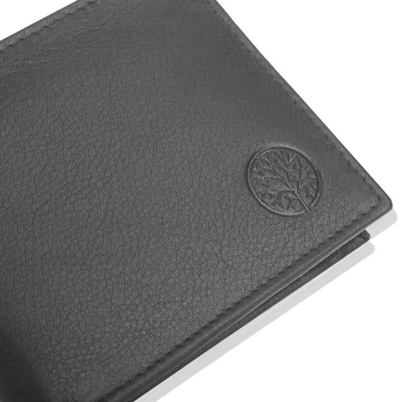 Betlewski odinė piniginė vyriška maža plona slim RFID kelnių kišenei