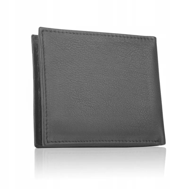Betlewski odinė piniginė vyriška maža plona slim RFID kelnių kišenei