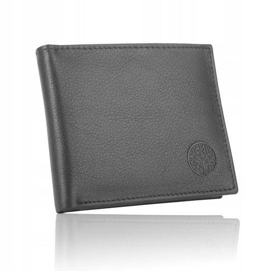 Betlewski odinė piniginė vyriška maža plona slim RFID kelnių kišenei