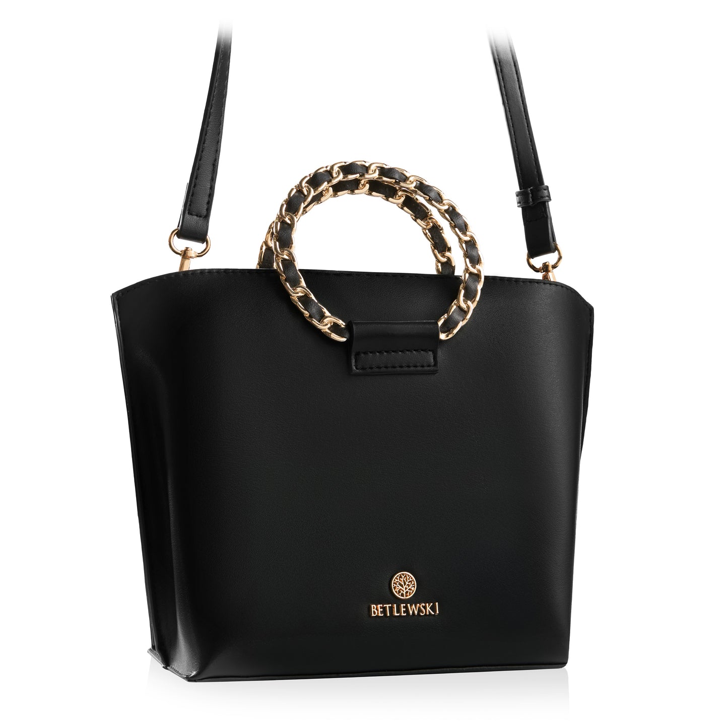 BETLEWSKI moteriška elegantiška madinga ekologiškos odos rankinė