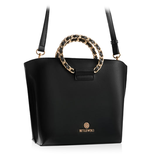 BETLEWSKI moteriška elegantiška madinga ekologiškos odos rankinė