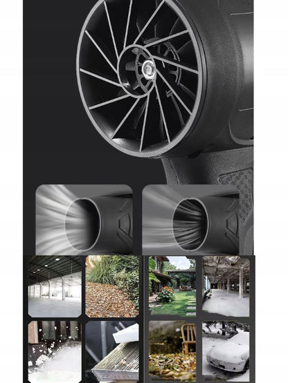 Belaidis akumuliatorinis lapų pūstuvas, turbokompresorius