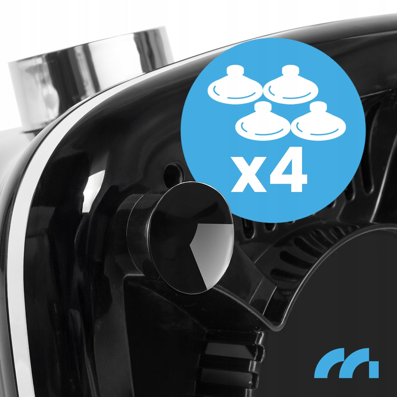 Stiklinis maišytuvas kokteiliams ir glotnučiams, malūnėlis, 2 buteliukai, didelis 1600 ml