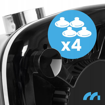 Stiklinis maišytuvas kokteiliams ir glotnučiams, malūnėlis, 2 buteliukai, didelis 1600 ml