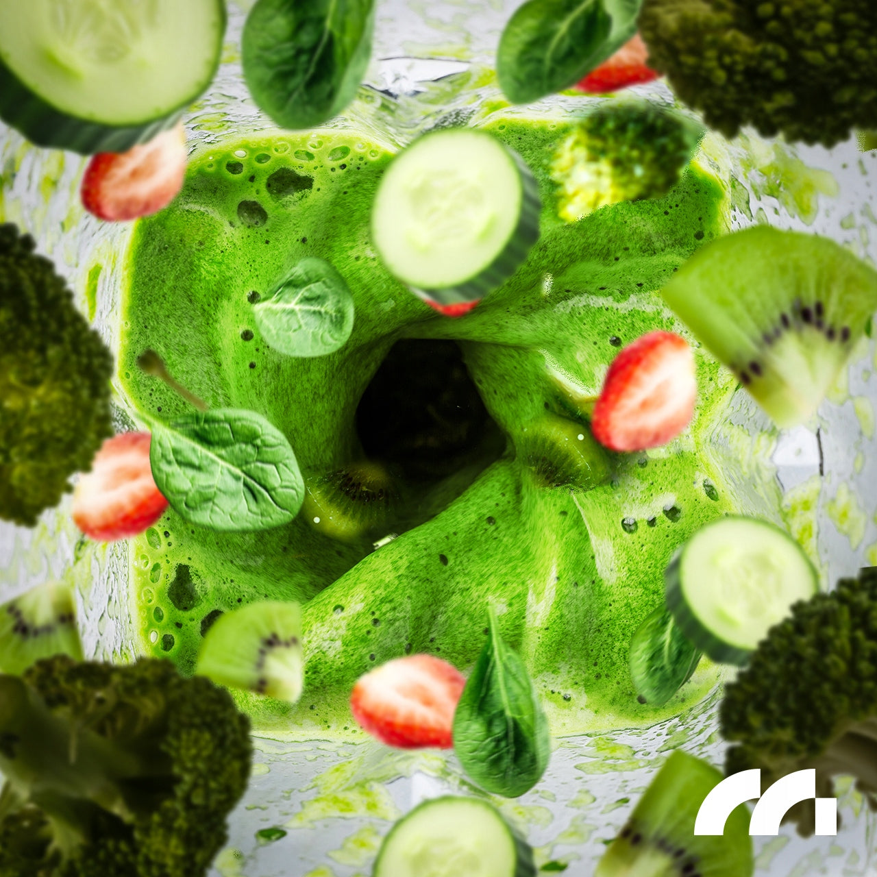 Stiklinis maišytuvas kokteiliams ir glotnučiams, malūnėlis, 2 buteliukai, didelis 1600 ml