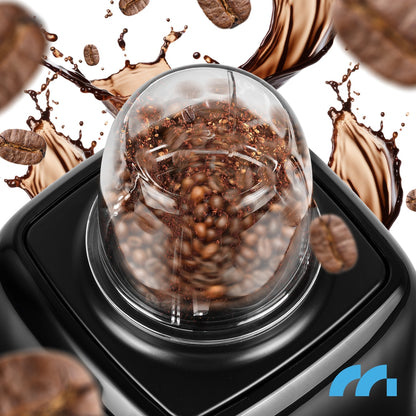 Stiklinis maišytuvas kokteiliams ir glotnučiams, malūnėlis, 2 buteliukai, didelis 1600 ml