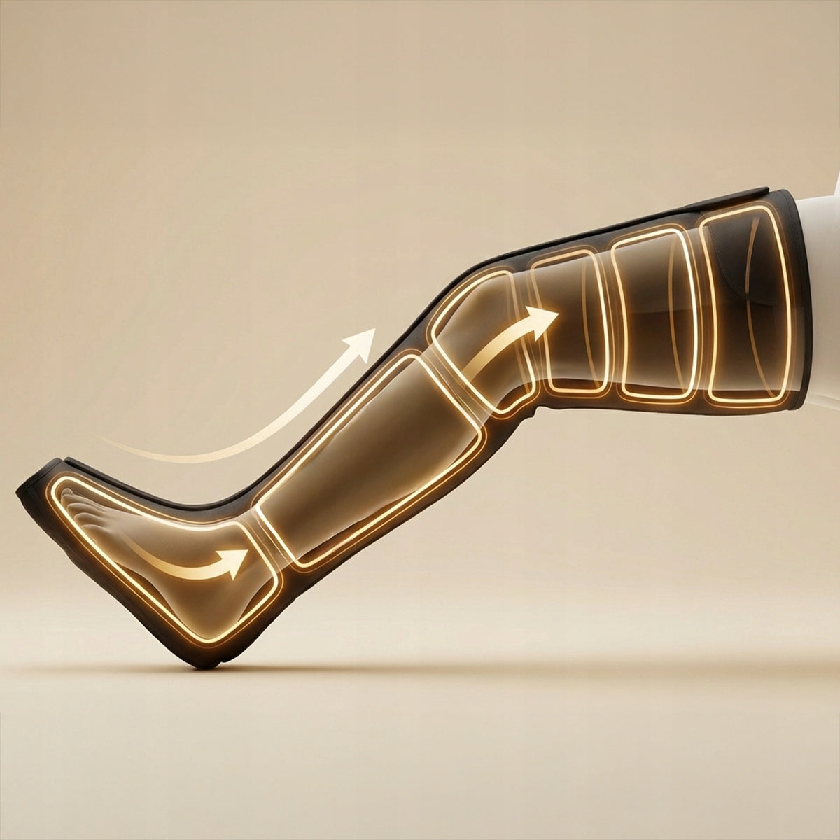 BOSTE DRENAŽAS KOJŲ LIMFOMASAŽINĖ PRIEMONĖ 6 KAMERŲ KOJINĖMS SU ŠILDYMU PRESOTERAPIJA