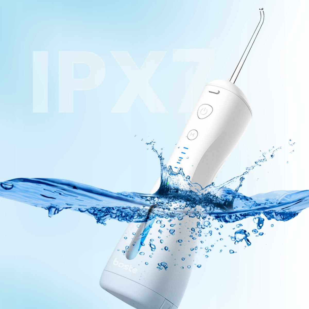 BOSTE Belaidis Galingas Burnos Irigatorius 6 Režimai 4 Antgaliai