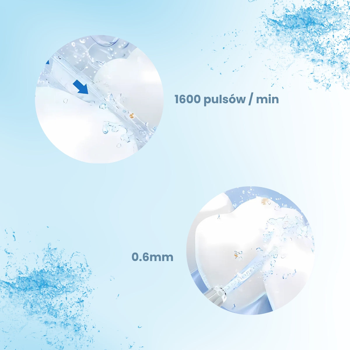 BOSTE Belaidis Galingas Burnos Irigatorius 6 Režimai 4 Antgaliai