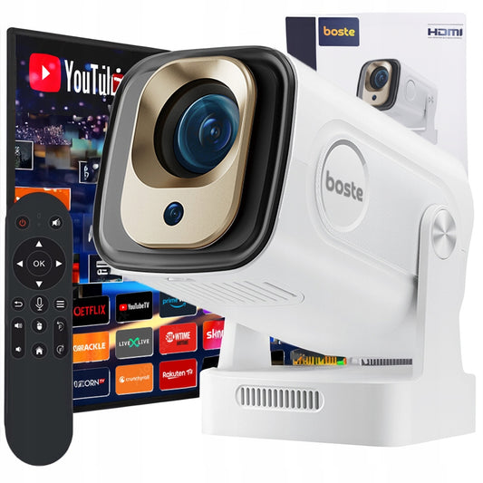 Nešiojamas projektorius BOSTE ANDROID 11 WIFI6 BT5.4 FHD 1080P 200ANSI