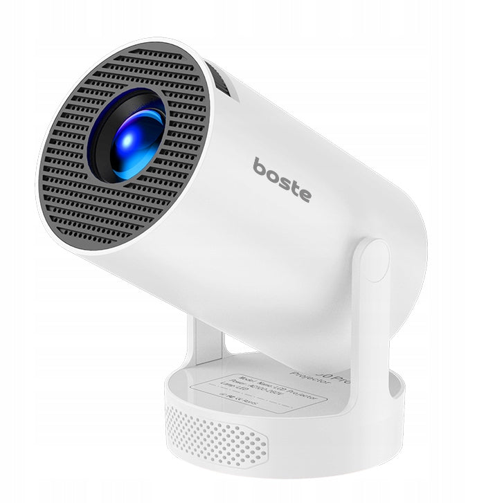NEŠIOJAMAS PROJEKTORIUS BOSTE, ANDROID, WIFI, HD 720P, LED, SUKAMAIS GARSIAKALBIU