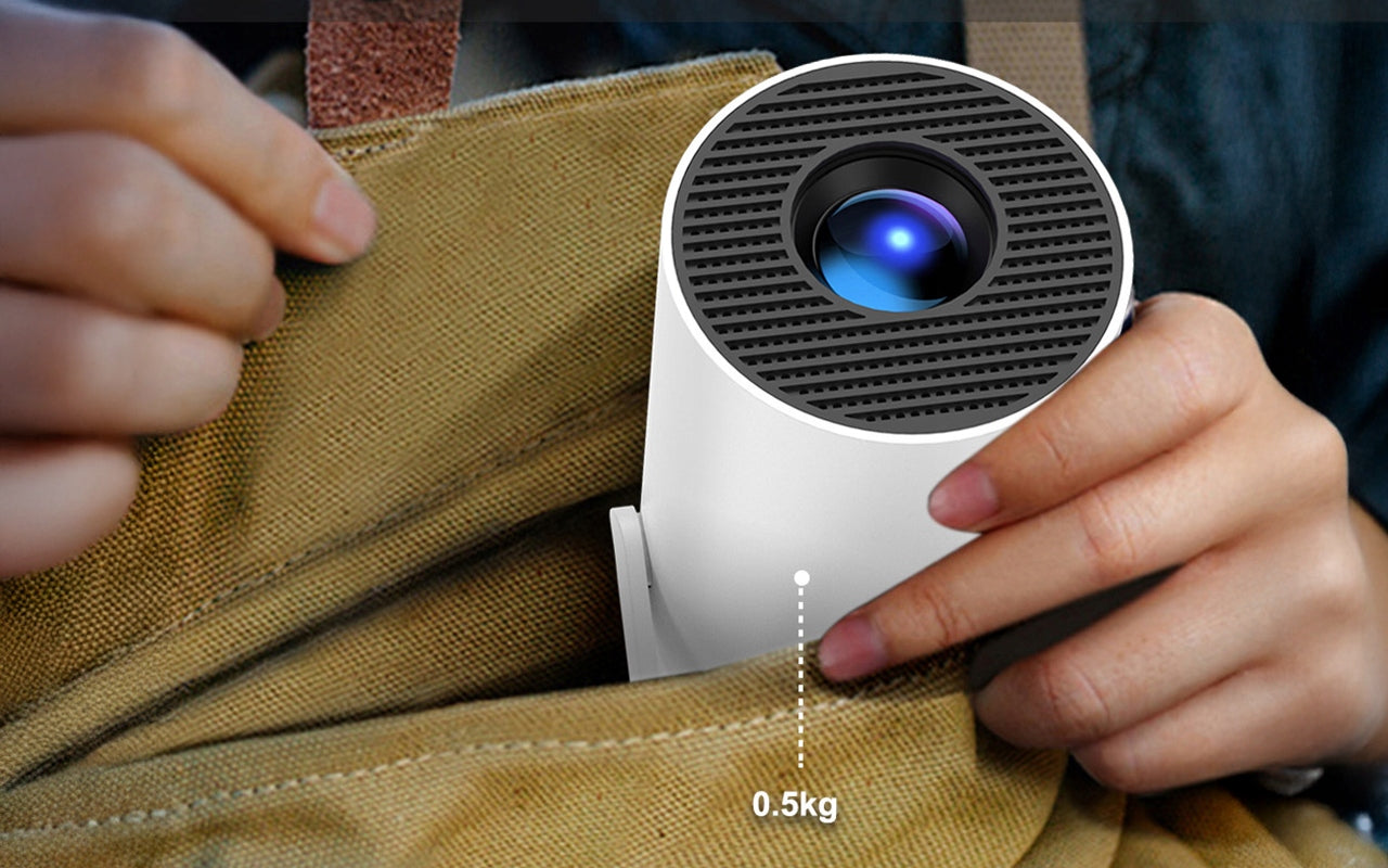 NEŠIOJAMAS PROJEKTORIUS BOSTE, ANDROID, WIFI, HD 720P, LED, SUKAMAIS GARSIAKALBIU