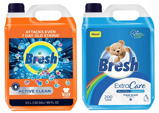 BRESH UNIVERSALUS SKYSTIS GELIS SKALBIMUI 5L + SKALBIMO SKALAVIKLIS 5L - 350 SKALAVIMŲ