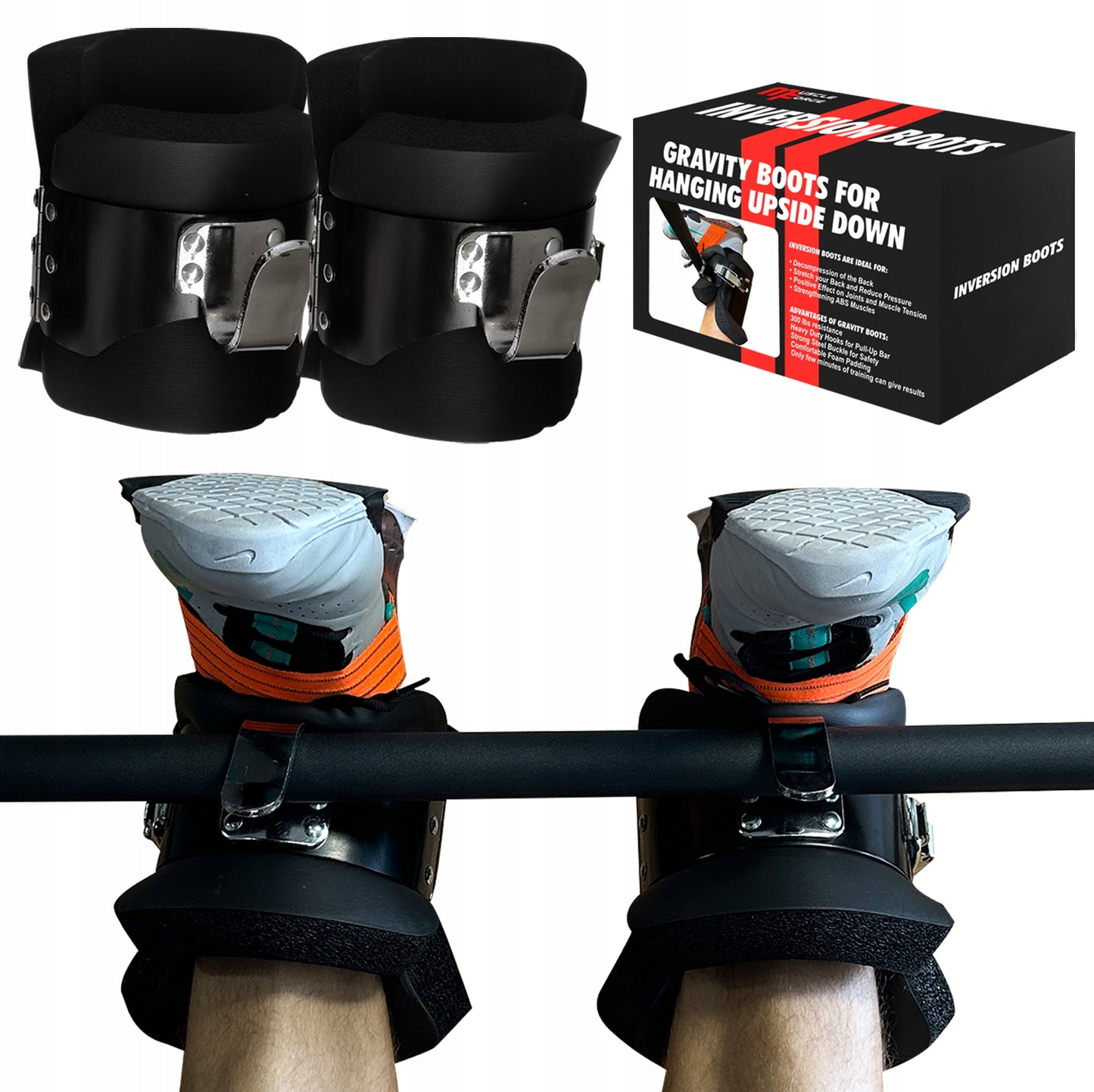 Gravitaciniai inversiniai batai ant skersinio GRAVITY BOOTS