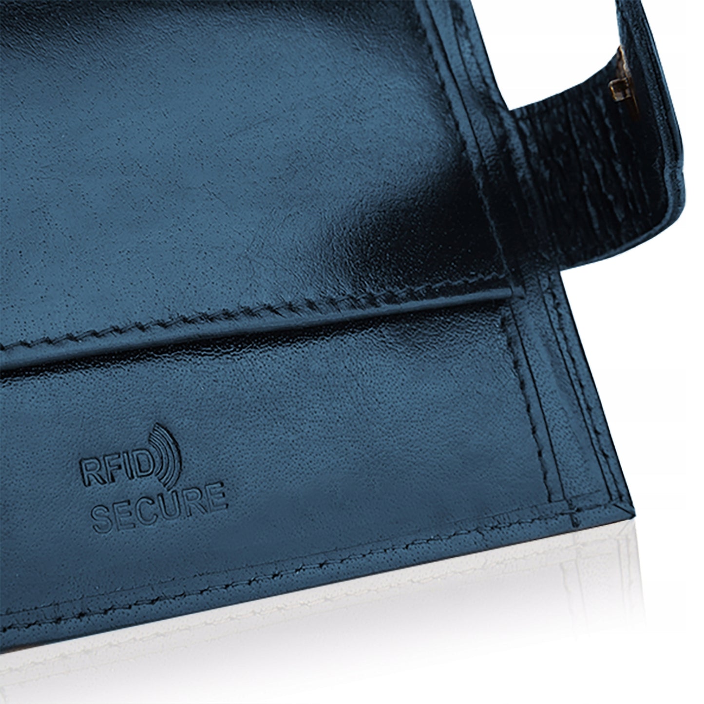 Betlewski Odosobintas vyriška piniginė, tvirta, su užsegimu, RFID kortelių apsauga, granato spalvos