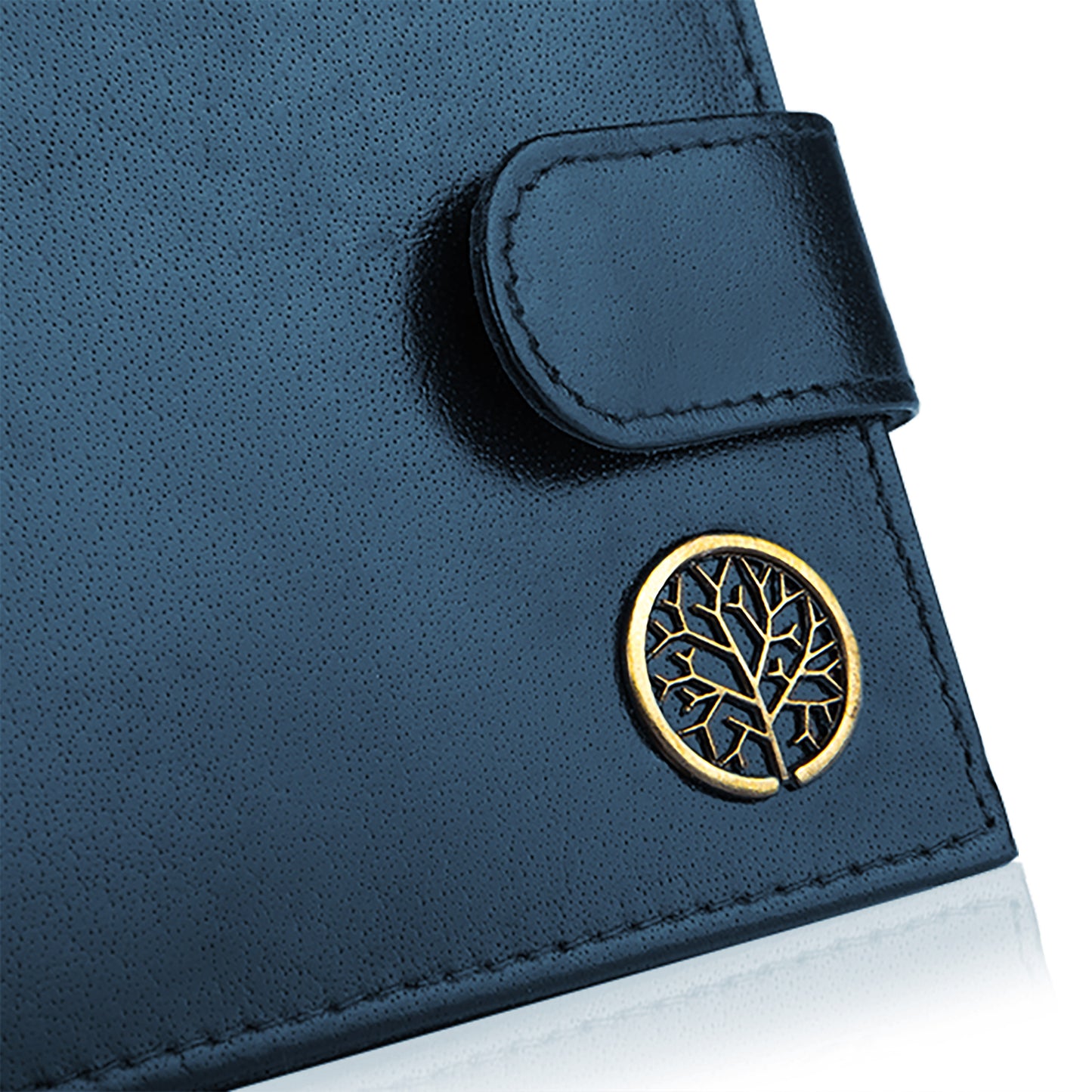 Betlewski Odosobintas vyriška piniginė, tvirta, su užsegimu, RFID kortelių apsauga, granato spalvos