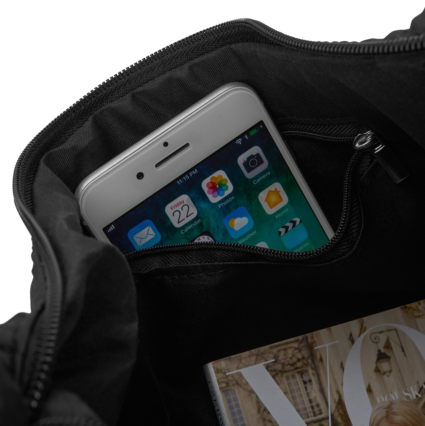 „Betlewski” dykčiuota talpi A4 rankinė moterims, tinkama žiemai ir rudeniui, ant peties, juoda