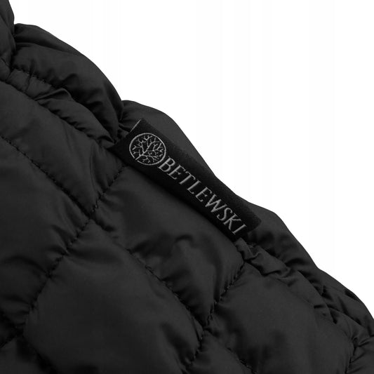 „Betlewski” dykčiuota talpi A4 rankinė moterims, tinkama žiemai ir rudeniui, ant peties, juoda