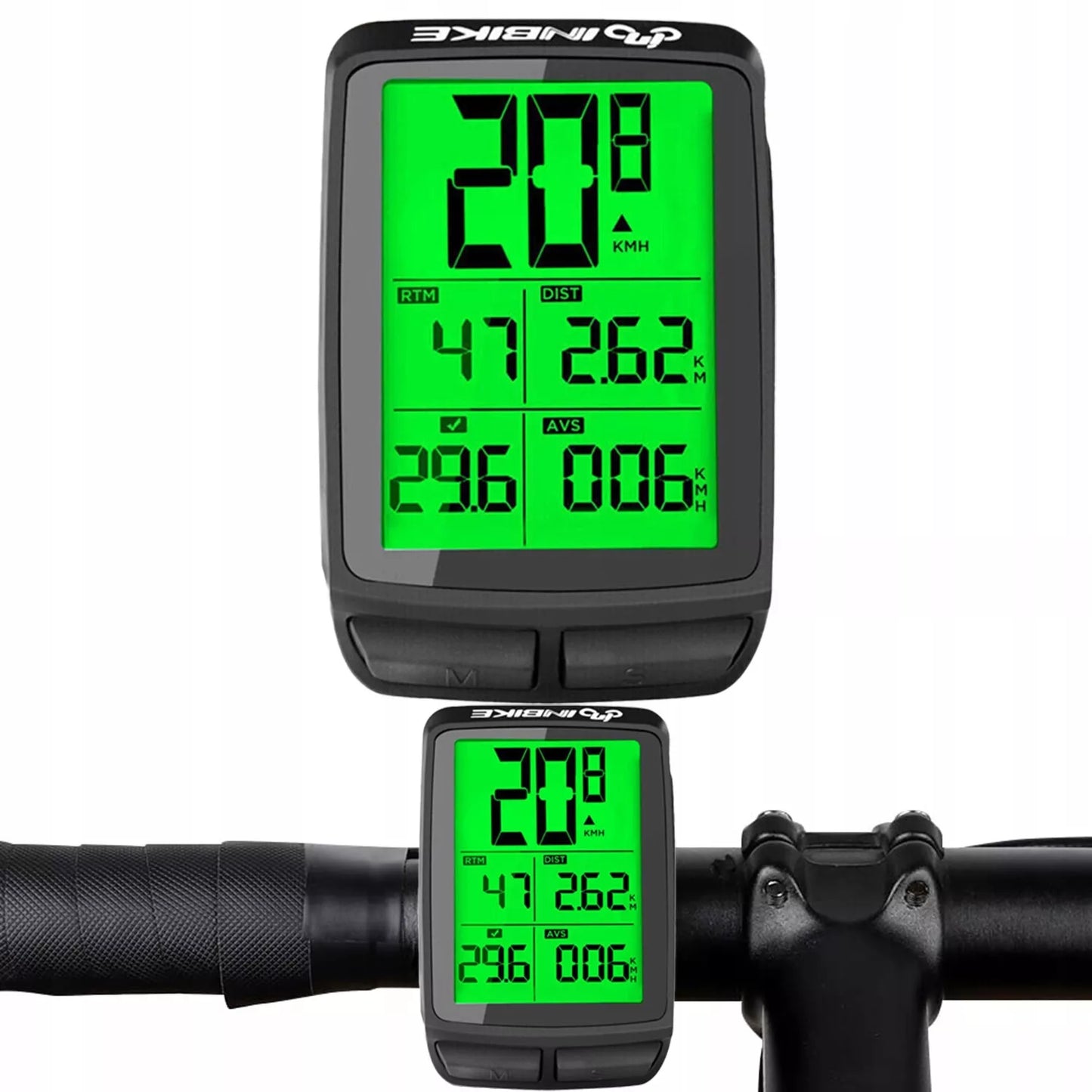 Bezprzewodowy komputer rowerowy z wyświetlaczem LCD, licznik rowerowy, prędkościomierz