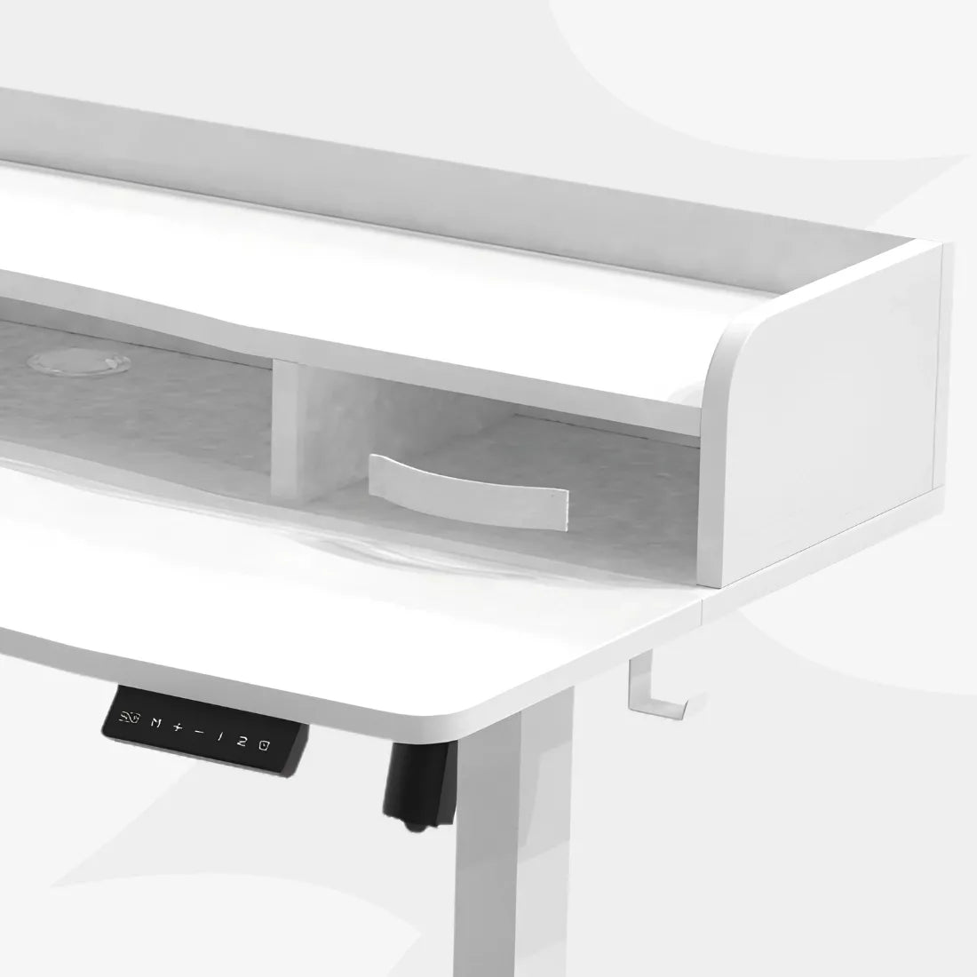 Elektrinis Stalas 120x60 su Stalčiumi, USB Antstatu ir Atmintimi Spacetronik
