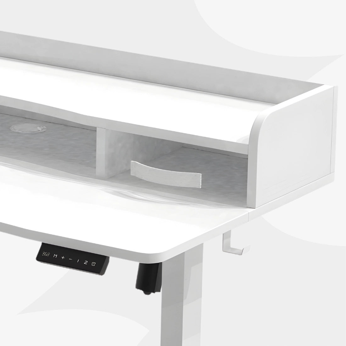 Elektrinis Stalas 120x60 su Stalčiumi, USB Antstatu ir Atmintimi Spacetronik