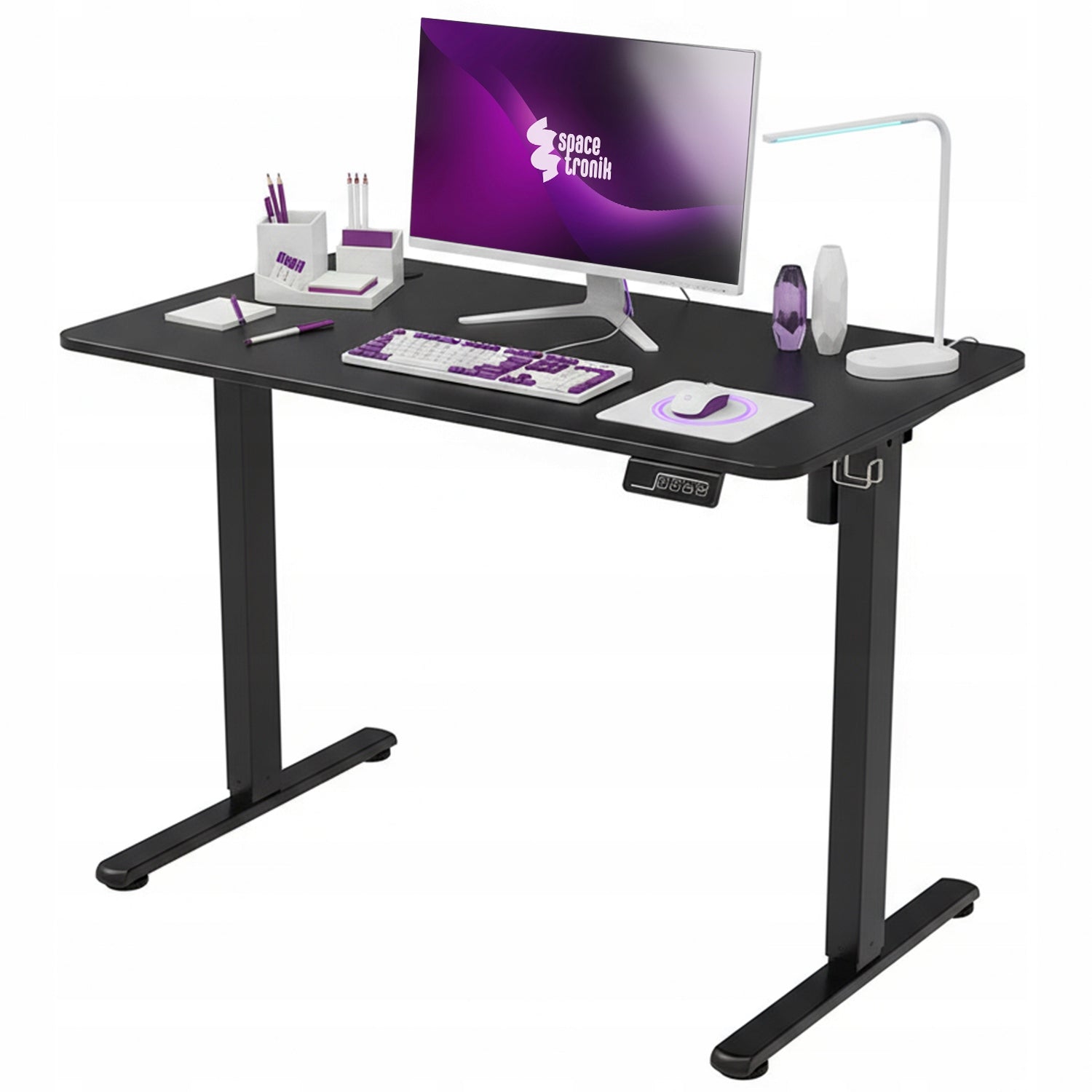 Elektrinis stalas su reguliuojamu aukščiu 100x60 Aukščio reguliavimas 72-118 Spacetronik