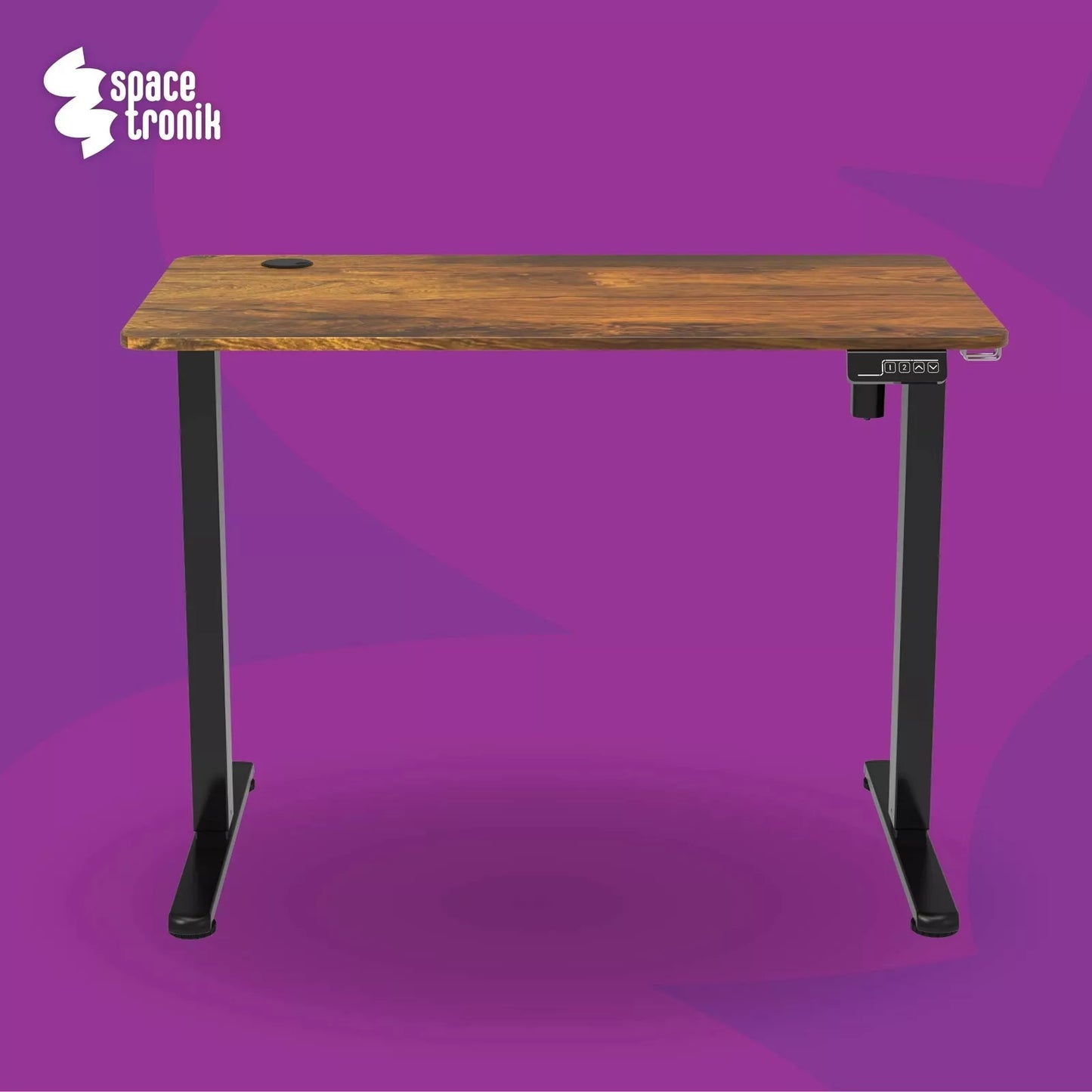 Elektrinis reguliuojamas stalas 120x60 cm, aukščio reguliavimas 72-118 cm Spacetronik