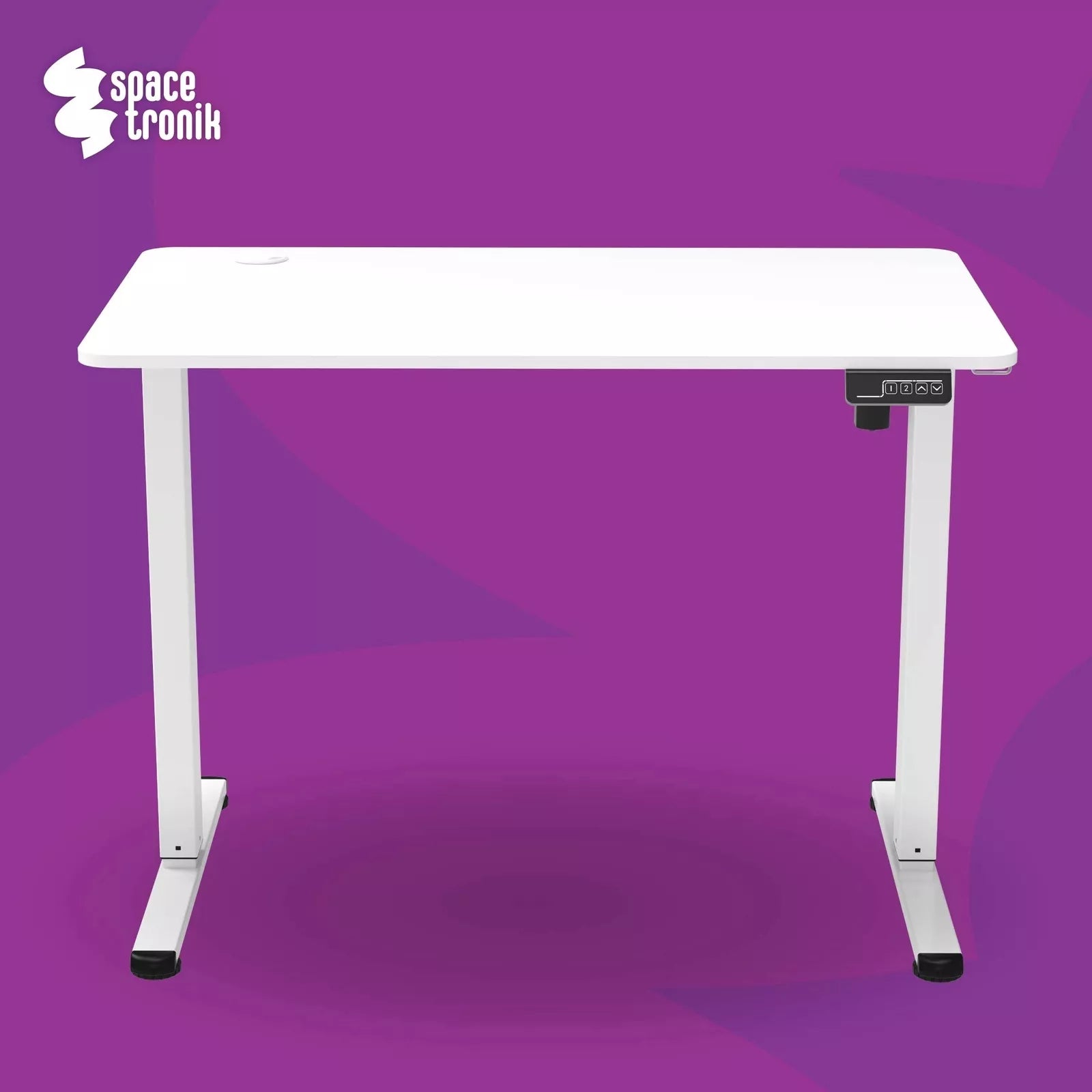 Elektrinis reguliuojamas stalas 120x60 cm, aukščio reguliavimas 72-118 cm Spacetronik
