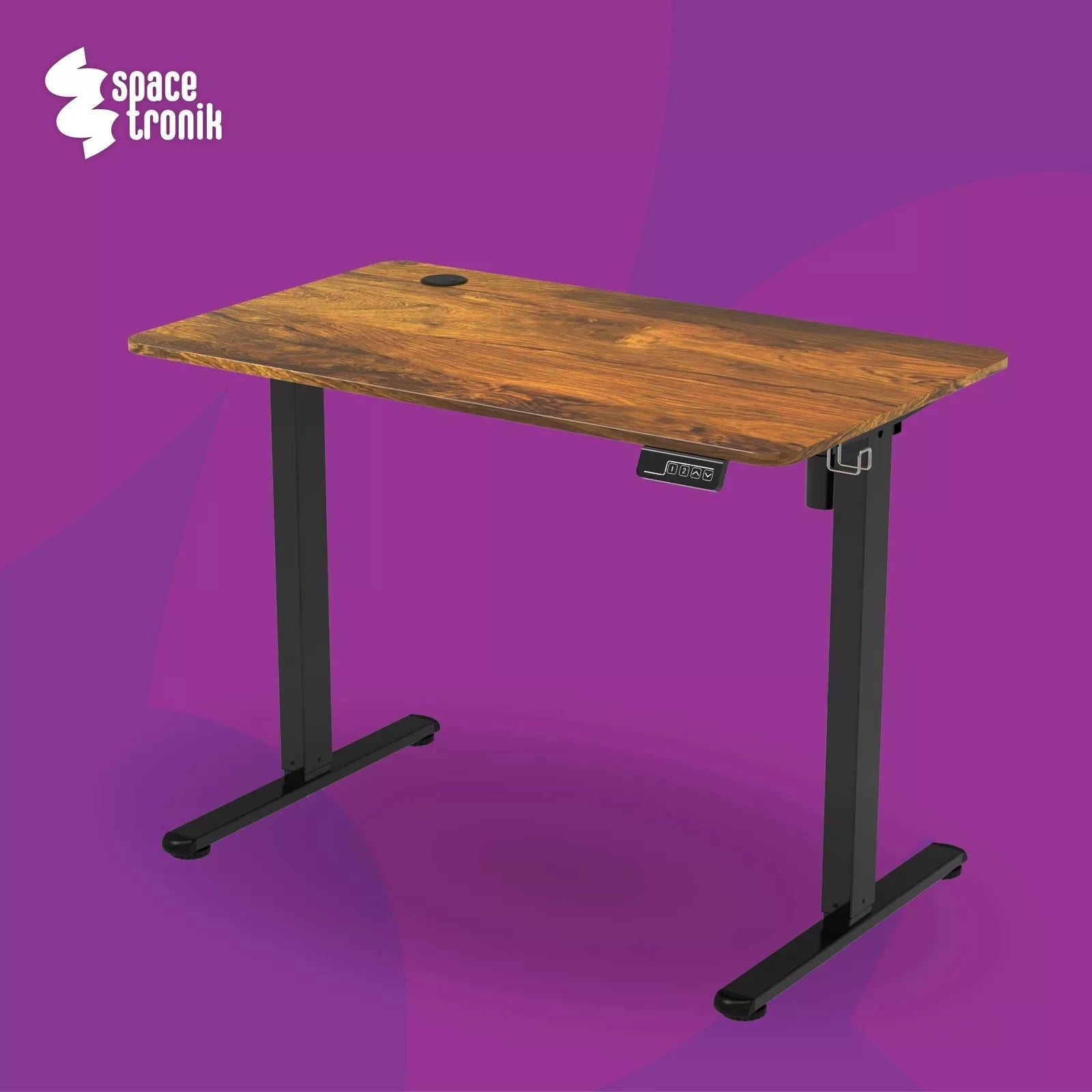 Elektrinis reguliuojamas stalas 120x60 cm, aukščio reguliavimas 72-118 cm Spacetronik