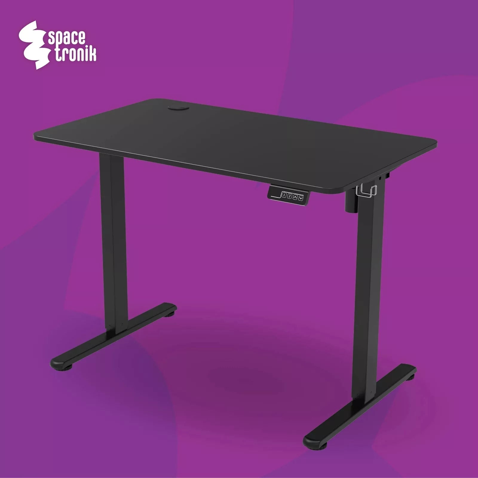 Elektrinis reguliuojamas stalas 120x60 cm, aukščio reguliavimas 72-118 cm Spacetronik
