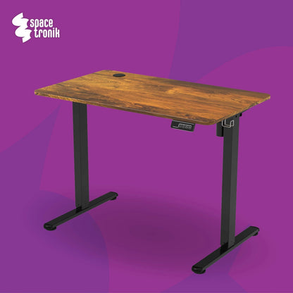 Elektrinis reguliuojamas stalas 120x60 cm, aukščio reguliavimas 72-118 cm Spacetronik