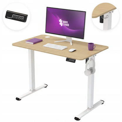 Elektrinis reguliuojamas stalas 120x60 cm, aukščio reguliavimas 72-118 cm Spacetronik