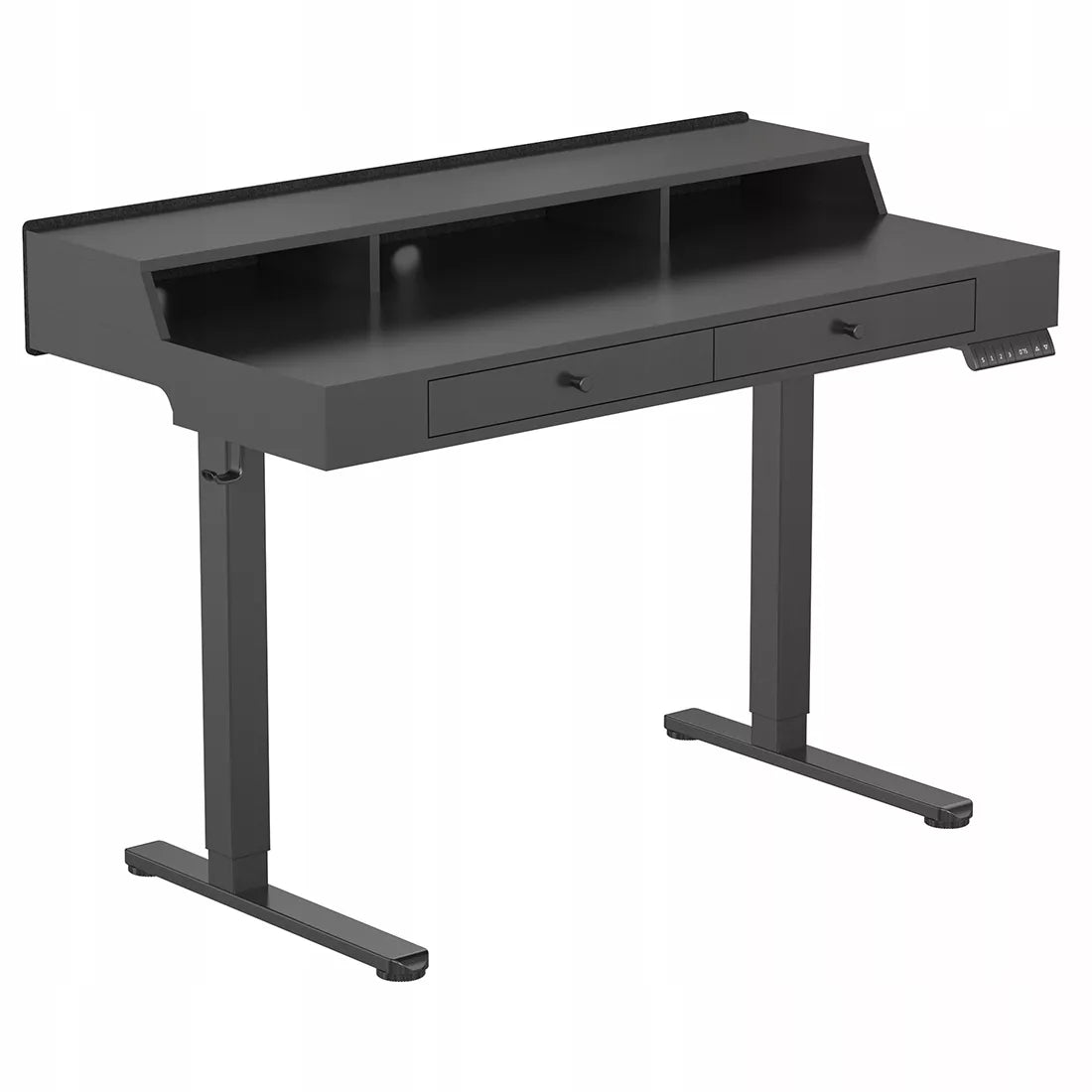 Elektrinis reguliuojamo aukščio rašomasis stalas 120x60cm, aukščio reguliavimas Spacetronik 72–118cm