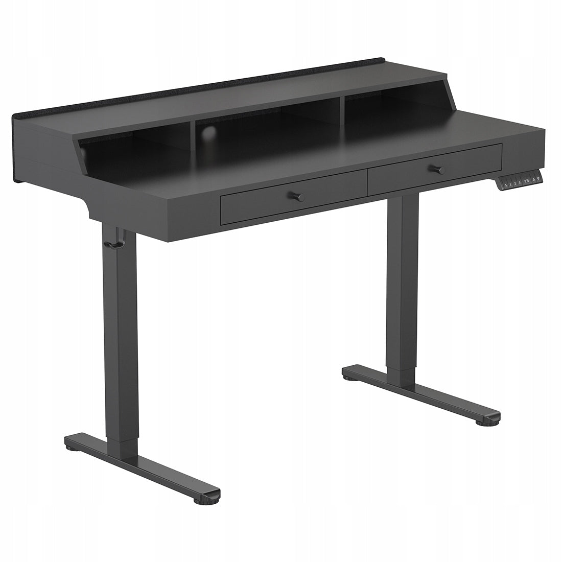 Elektrinis reguliuojamo aukščio rašomasis stalas 120x60cm, aukščio reguliavimas Spacetronik 72–118cm