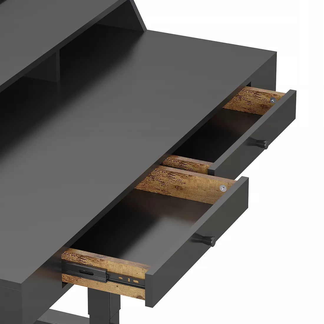 Elektrinis reguliuojamo aukščio rašomasis stalas 120x60cm, aukščio reguliavimas Spacetronik 72–118cm