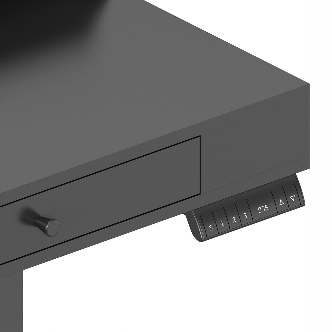 Elektrinis reguliuojamo aukščio rašomasis stalas 120x60cm, aukščio reguliavimas Spacetronik 72–118cm