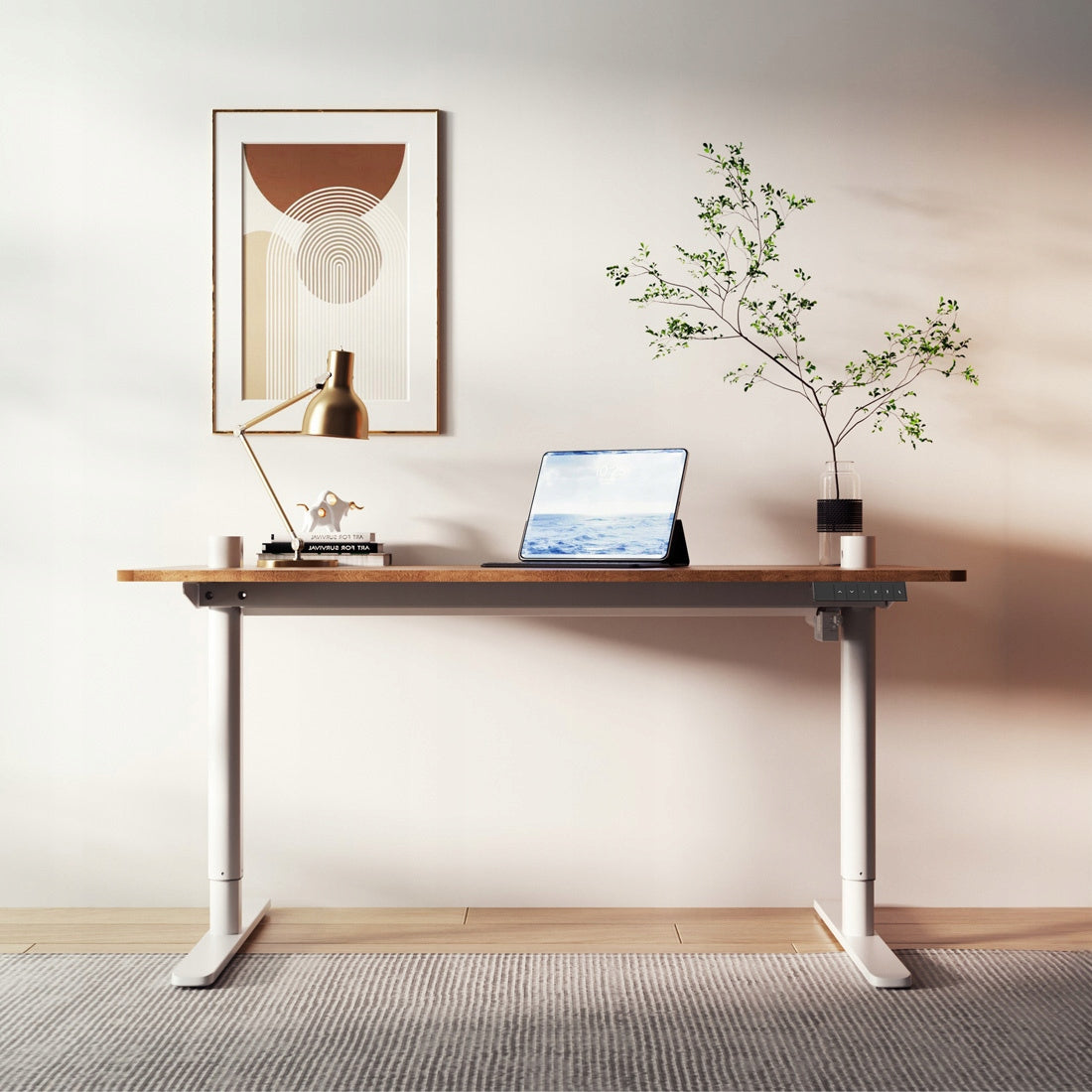 Elektrinis stalas su reguliuojamu aukščiu 120x60cm, 50kg Spacetronik