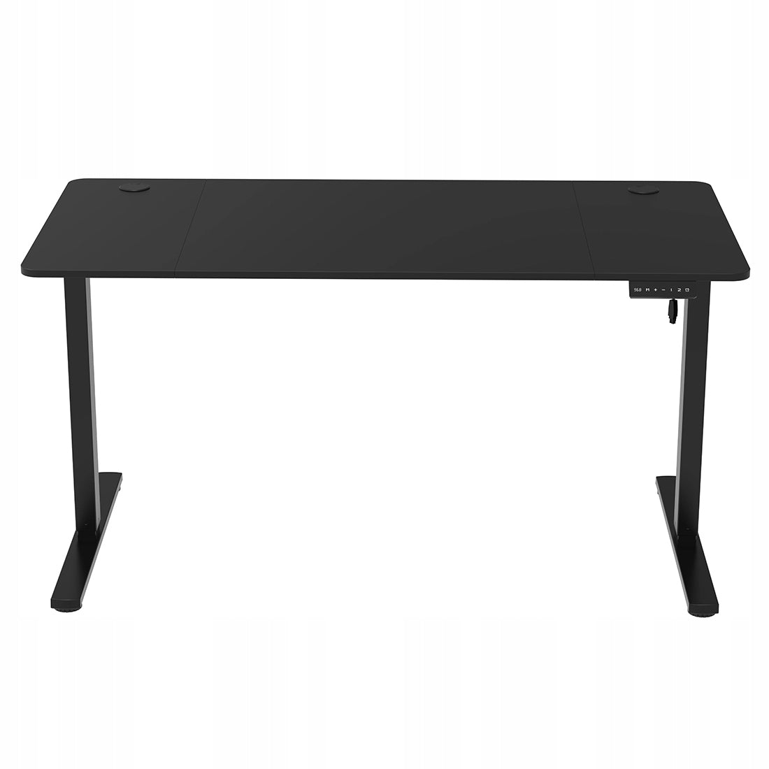 Elektrinis reguliuojamas stalas 160x80cm 80KG LED panelė Spacetronik juodas