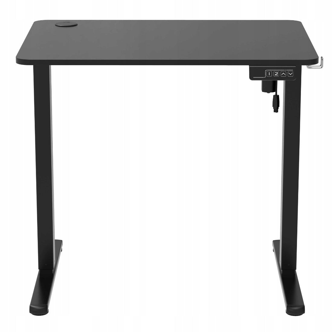 Elektrinis stalas su reguliuojamu aukščiu 80x60 Spacetronik su atmintimi, juodas